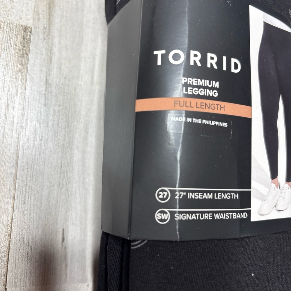 Torrid Full Length Signature Waist Premium Guided By Stars Black Leggings 3X - Picture 6 of 15